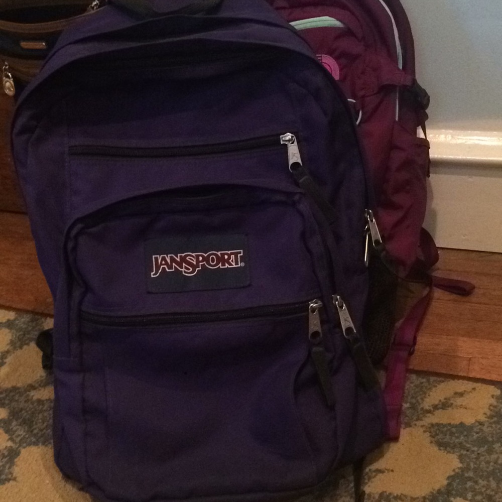 Purple Jansport backpack